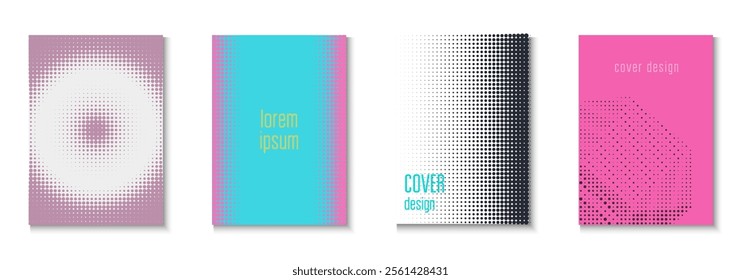 Abstract Texture Set. Summer Circles With Modern Art. Dynamic Design For Hipster Folder. Party Flyer. Minimalist Wave Background. Geometric Business Template. Trendy Abstract Texture