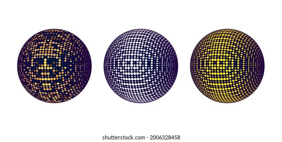 Textura abstracta en forma de bola en oro, blanco y amarillo