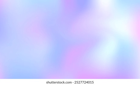 Abstract Texture. Shiny Banner. Violet Soft Background. Kawaii Light. Neon Geometric Template. Fantasy Mesh. Iridescent Gradient. Pearlescent Background. Blue Abstract Texture