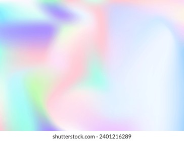 Abstract Texture. Soft Design. Rainbow Card. Vintage Foil. Violet Pop Gradient. Hologram Background. Pearlescent Gradient. Blur Geometry Brochure. Blue Abstract Texture