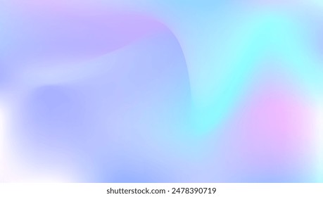 Abstract Texture. Soft Geometric Brochure. Iridescent Gradient. Shiny Vector. Bright Light. Violet Pop Background. Hologram Background. Trendy Fluid. Blue Abstract Texture