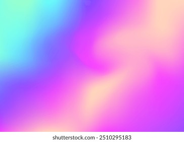 Abstract Texture. Soft Image. Pearlescent Background. Chrome Fluid. Blue Retro Background. Holographic Gradient. Neon Gasoline Template. Vibrant Cover. Violet Abstract Texture