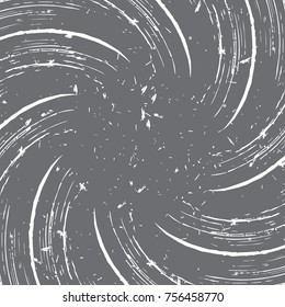 Abstract texture with spiral of lines and stains. Concentration in the center of the image.