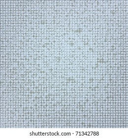 abstract texture square metallic mesh on blue
