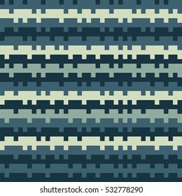 Abstract texture tetris railways striped pixel seamless background dark blue