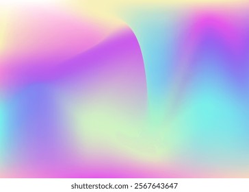 Abstract Texture. Trendy Mesh. Chrome Light. Shiny Gasoline Template. Soft Poster. Hologram Background. Iridescent Gradient. Purple Neon Gradient. Blue Abstract Texture