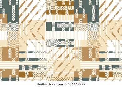 textura Abstractas adorno de Vector tribal. patrón africano sin fisuras. estilo étnico de la alfombra. impresión geométrica variegada de la pátina 