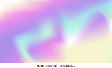 Abstrakte Textur. Einhornlicht. violetter unscharfer Hintergrund. Plastikpapier. Minimalistischer Hintergrund rückgängig machen. Pop-Effekt. Perlmuttgradient. Holografischer Hintergrund. Violette abstrakte Textur