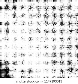 Abstract texture vector halftone black and white