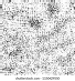 Abstract texture vector halftone black and white