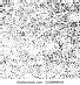 Abstract texture vector halftone black and white