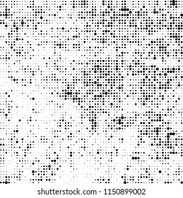 Abstract texture vector halftone black and white