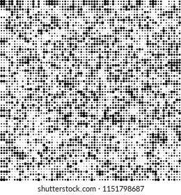 Abstract texture vector halftone black and white