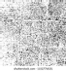 Abstract texture vector halftone black and white