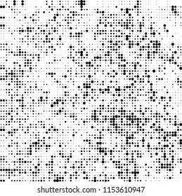 Abstract texture vector halftone black and white