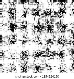 Abstract texture vector halftone black and white