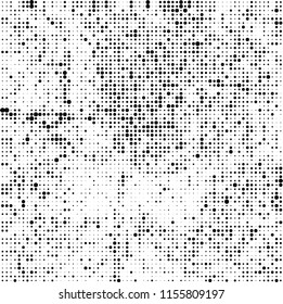 Abstract texture vector halftone black and white