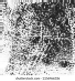 Abstract texture vector halftone black and white