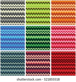 Abstract texture wave simple set on the white background