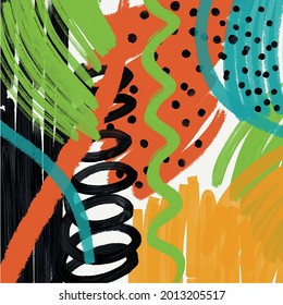 Abstract texture for web, wall art. Modern contemporary background. Colorful vector design for poster, wallpaper, print, cover. Gallery design