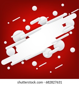 Abstract texture white and gray with space for your message and modern  design on Light red background, vector illustration