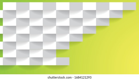 Abstract texture, white, green background, yellow Can be used as a vector background In designing posters, CD covers, flyers, website backgrounds or advertisements.