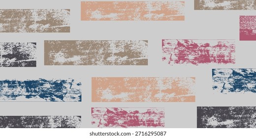 Fondo texturizado Abstractas de pintura multicolor con pinceles y manchas de pintura de óleo sobre lienzo. EPS 10