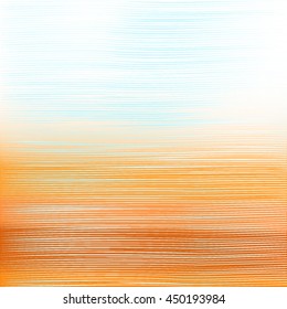Abstract textured background: blue, yellow, and white lines. For art texture, grunge design and vintage paper