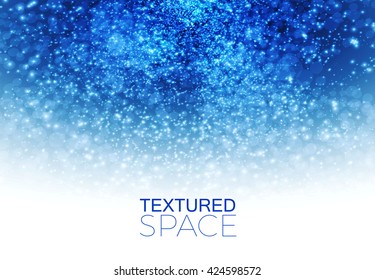 Abstract Textured Background. Glitter & Dust. Gradient Border. Vector illustration