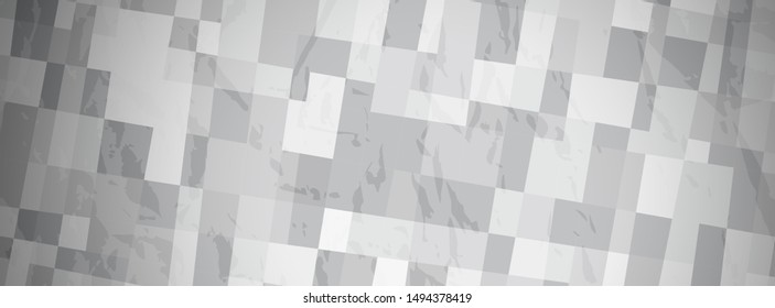 Abstract textured background with grey rectangles. Banner design. Beautiful futuristic dynamic geometric pattern design. Vector illustration