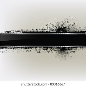 Abstract textured background with a metal frame