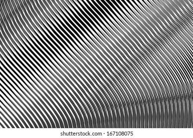 Resumen texturizado en el diseño de op art. Sin gradiente. Arte vectorial.