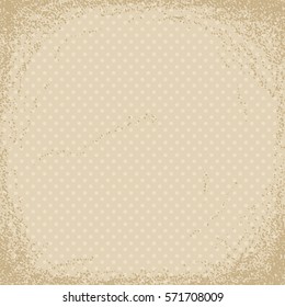 Abstract textured background with polka dot pattern. Vector illustration