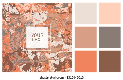 abstract textured background and a set of harmonious colors