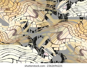 Abstract textured background for textiles or fabrics. Wavy motifs in pastel-gray tonality for backgrounds or textures, covers, interior solutions, scrapbooking, posters, wallpapers, business concepts