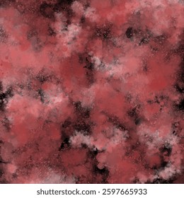 Abstract textured background with watercolor effect and splashed drops on black. Dynamic, deep and rich background. Tracing
