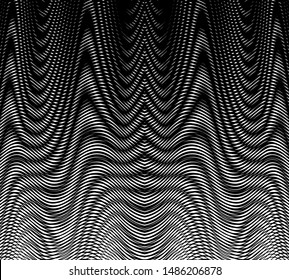 Abstract textured background with wavy linear graphic and moire effect. Can be used as design of books, websites, accessories for phones and tablet, title page, image for blog, business card.