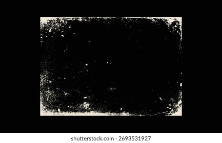 Abstractas fondo negro texturizado con borde blanco angustiado y sutiles efectos de luz