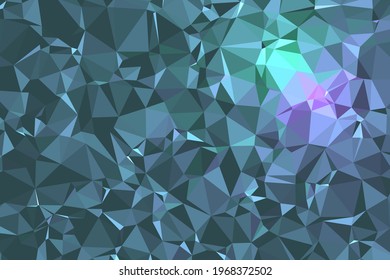 Abstract textured Blue polygonal background. low poly geometric consisting of triangles of different sizes and colors. use in design cover, presentation, business card or website.
