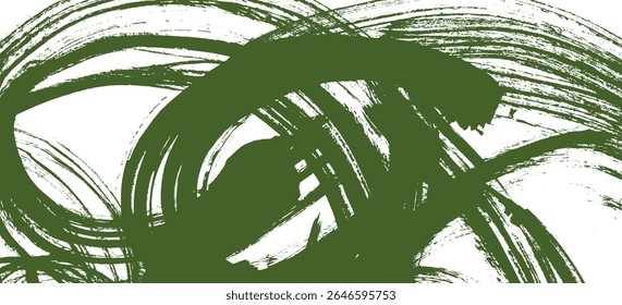 Abstrakt strukturiert dunkles Gras grün bedrängt gemalt fett Pinselstriche Hintergrund. Grunge Wald Farbe Retro Pinsel Strich Schmier mit Spray Textur für Banner, Oberfläche, Poster-Design