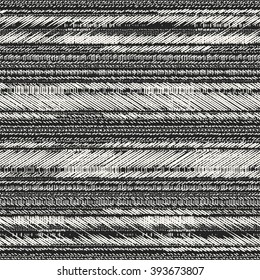 Abstract textured distresses  striped motif. Seamless pattern.