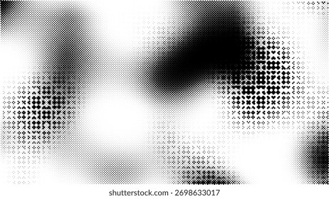 Fondo de Fondo de pantalla de Vector de marco de textura de impresión de papel retro de semitono con textura Abstractas