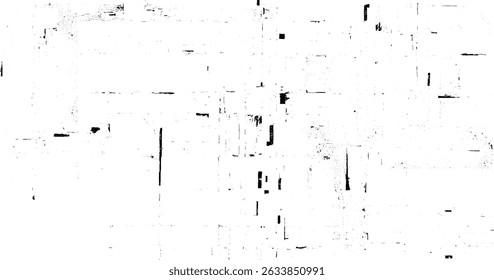 Abstrakter strukturierter Effekt. Schwarz einzeln auf weißem Hintergrund. Vektorgrafik. 