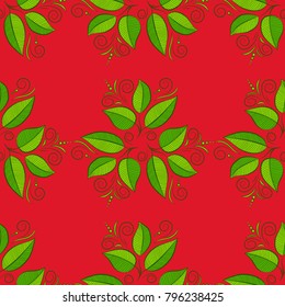 Abstract textured geometric and floral seamless pattern: watercolor textures, stripe, scrawl, tropical flowers. Symmetrical geometrical background with exotic leaves. Hand painted illustration.