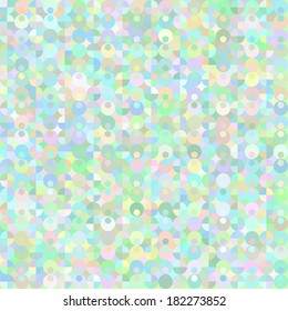 Abstract textured geometric seamless pattern. Kaleidoscope of colored shapes. Vector. 