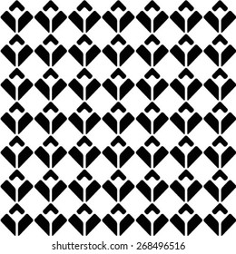 Abstract textured geometric seamless pattern. Vector.