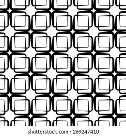 Abstract textured geometric seamless pattern. Vector.