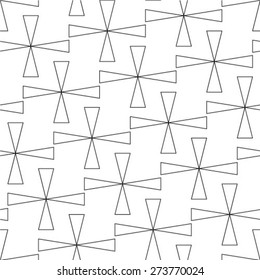 Abstract textured geometric seamless pattern. Vector.