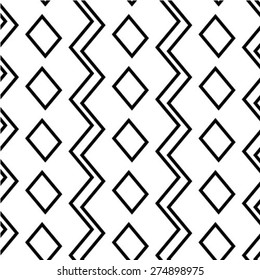 Abstract textured geometric seamless pattern. Vector.