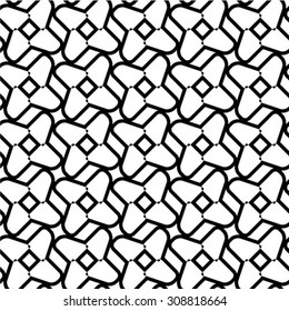 Abstract textured geometric seamless pattern. Vector.